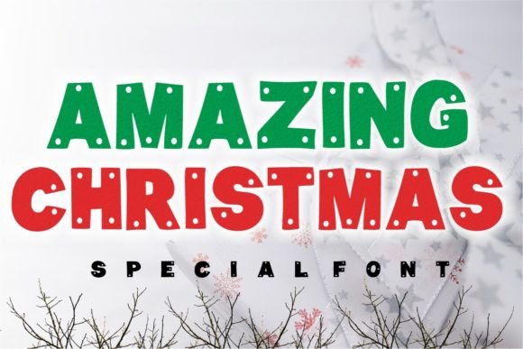 Amazing Christmas: A Bold Display Font for Festive Branding