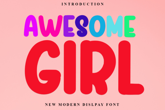 Awesome Girl: A Delicate Display Font for Elegant Designs