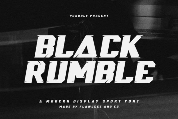 Black Rumble: The Ultimate Racing Font