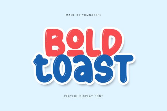 Bold Toast: The Playful Bubble Font for Modern Designs