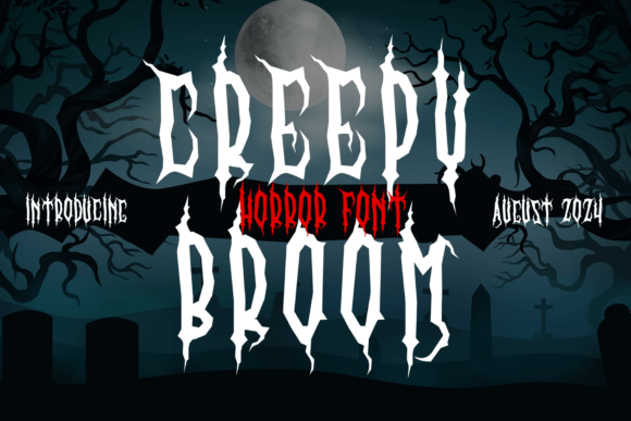 Creepy Broom: Elevating Halloween Design with Atmospheric Typography