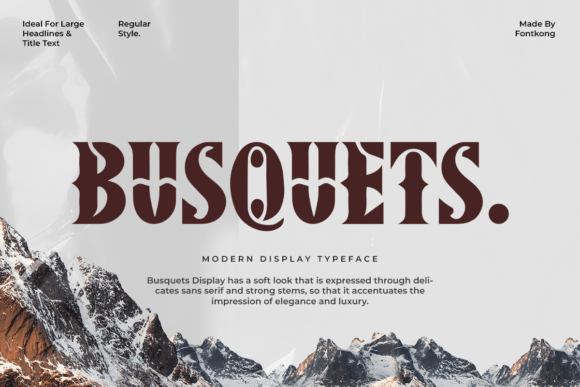 Evaluating Busquets: A Distinctive Typeface for Bold Branding and Design