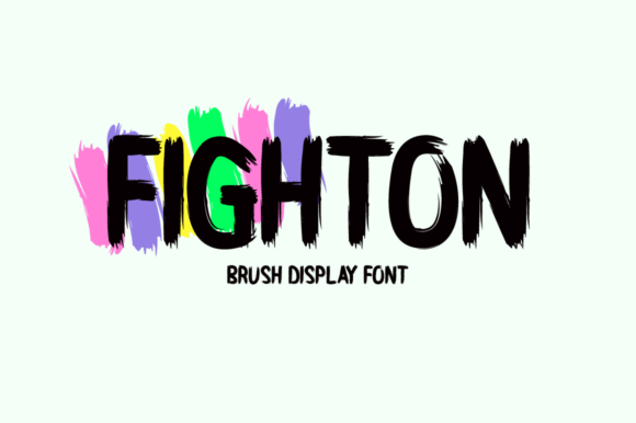 Fighton: A Vibrant Brush-Style Display Font