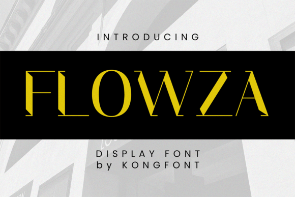 Flowza: Elevating Modern Design with a Distinctive Sans Serif Voice