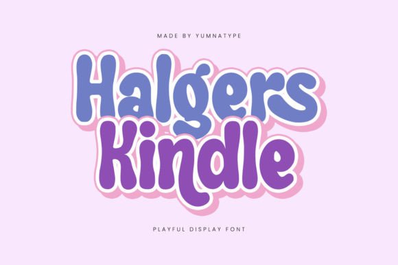 Halgers Kindle: A Playful Display Font for Modern Visual Storytelling