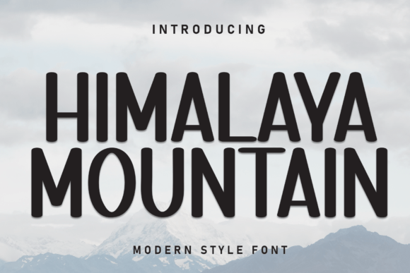 Himalaya Mountain: A Bold Display Font for Majestic Headlines