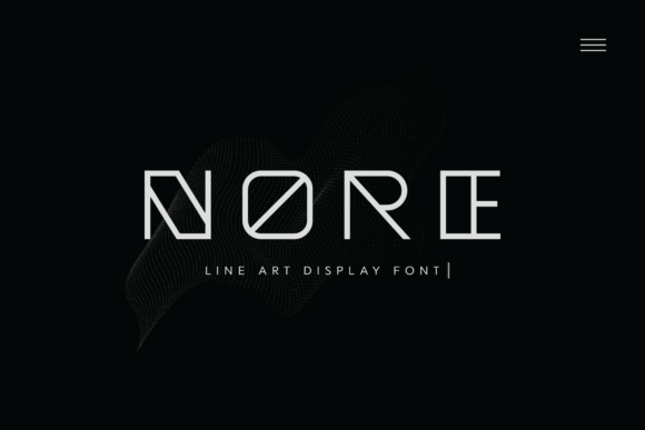 Nore: A Sleek Line Art Font for Modern Branding