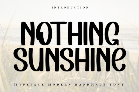 Nothing Sunshine: A Flowing Display Font