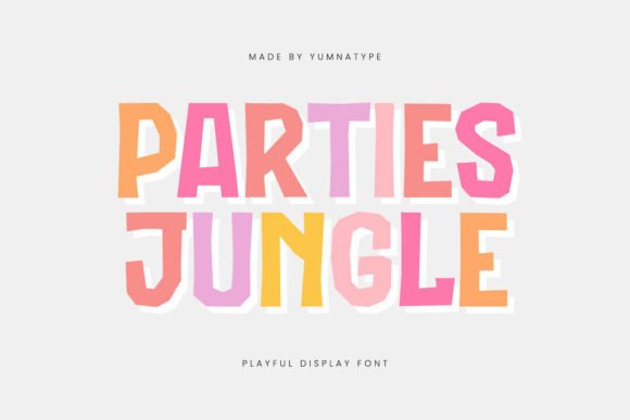 Parties Jungle: A Vibrant Display Font for Bold Designs