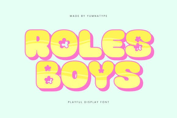Roles Boys: A Playful Display Font for Bold Branding