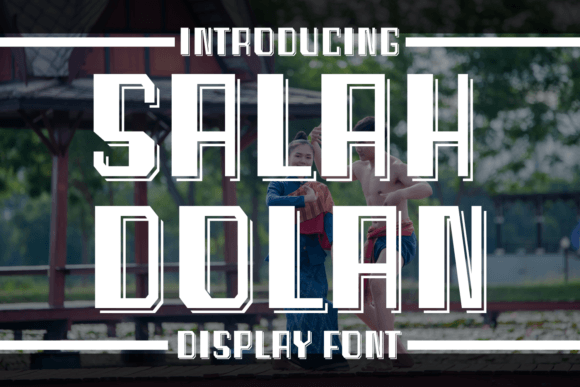 Salah Dolan: A Bold Dual-Layer Font for Impactful Headlines