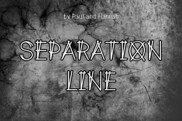 Separation Line: A Distinctive Spectrum-Inspired Font