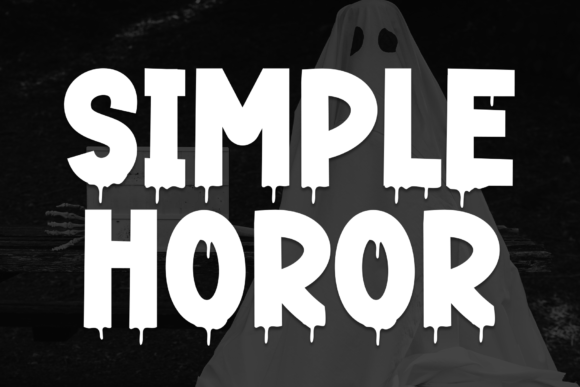 Simple Horor: The Dripping Font for Eerie Designs