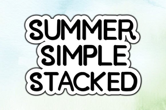 Summer Simple Stacked: The Retro-Modern Typography Defining Creative Expression